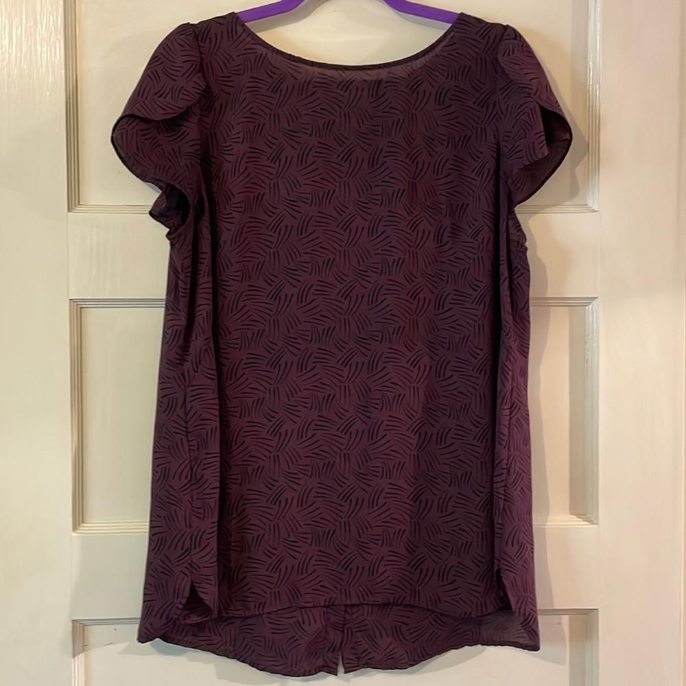 Print blouse with button details